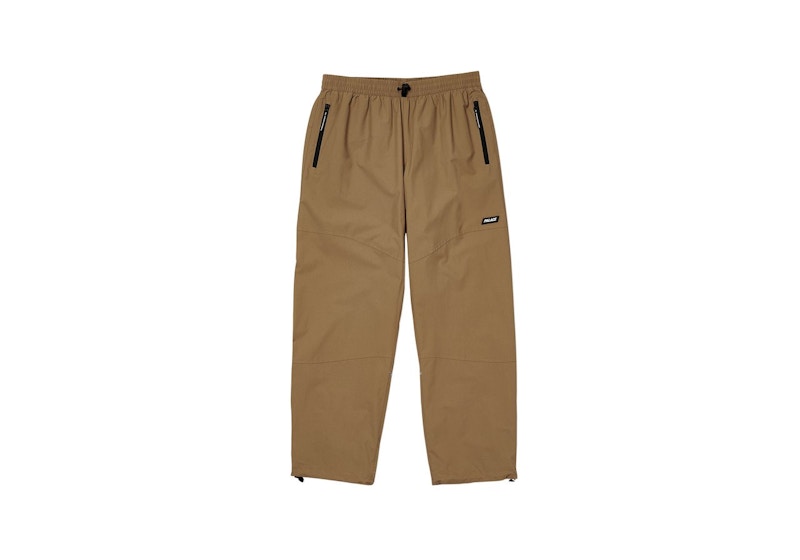 Palace Typo-Wave Shell Joggers Tan Men's - FW20 - US