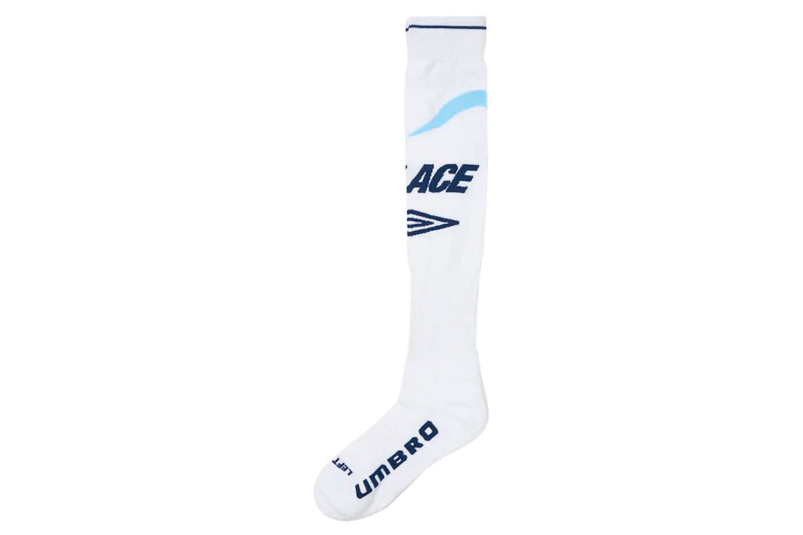 Pre-owned Palace X Umbro Away Sock White