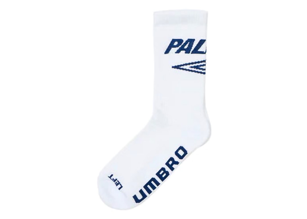 Pre-owned Palace X Umbro Training Sock White