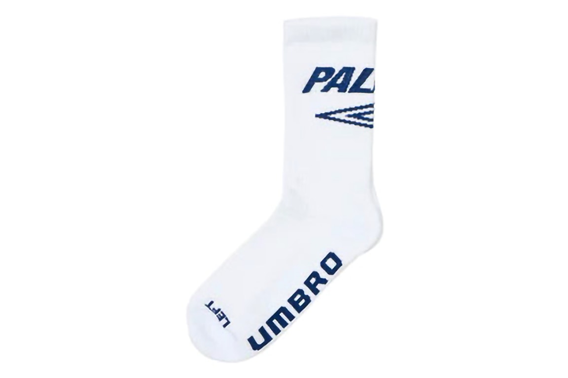 Pre-owned Palace X Umbro Training Sock White