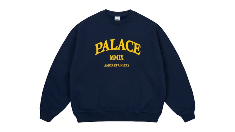 Palace Unitas Oversized Crew Navy Men's - SS25 - US