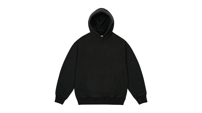 ★25SS WEEK5★Palace UNITAS PIGMENT WASH HOOD Palace Unitas Pigment Wash Hood Black Men's - SS25 - US