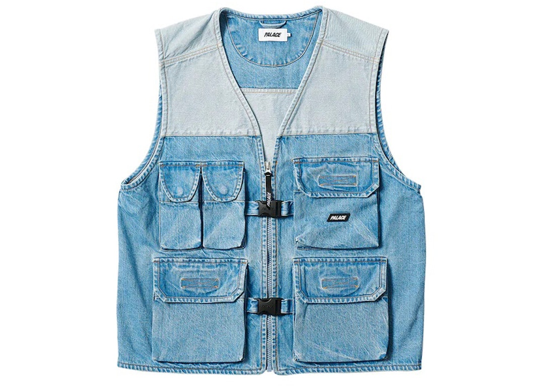 Pre-owned Palace Utility Gilet Denim