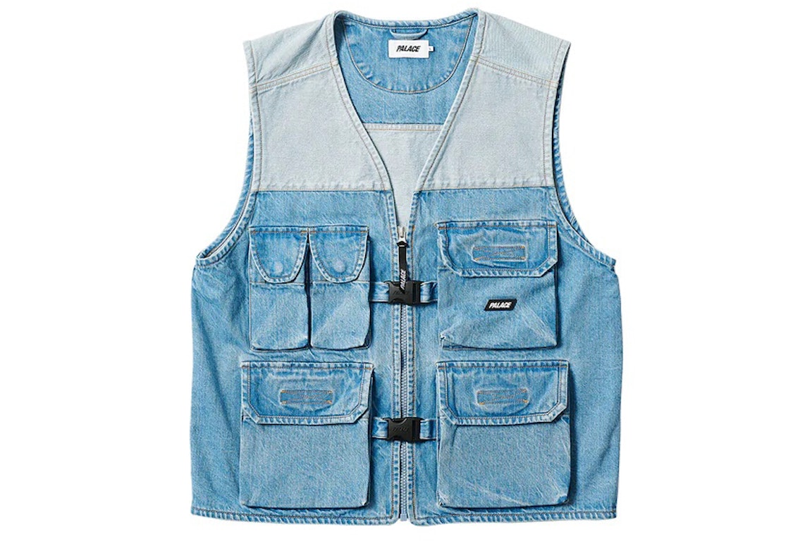 Pre-owned Palace Utility Gilet Denim