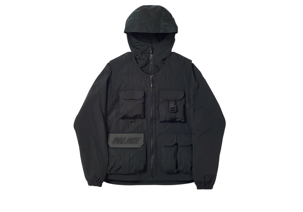 Palace Utility Iridescent Jacket + Vest Black - SS19 メンズ - JP