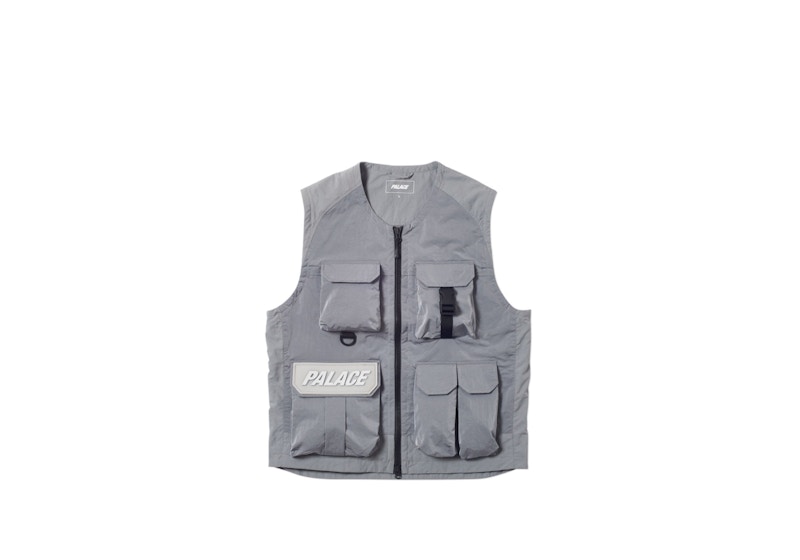 Palace Utility Iridescent Jacket + Vest Grey Men's - SS19 - US