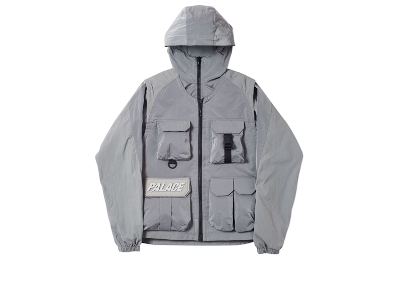 Palace Utility Iridescent Jacket + Vest Grey Men's - SS19 - US