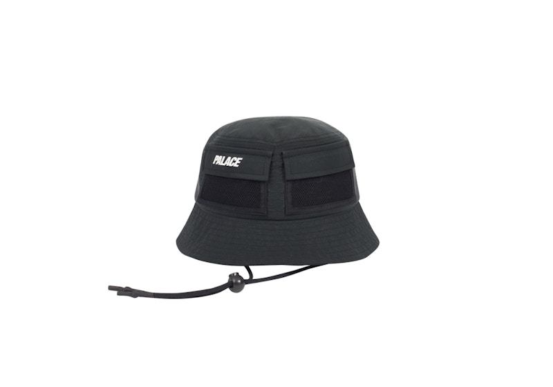 Palace Utility Shell Bucket Hat Black Men's - SS19 - US