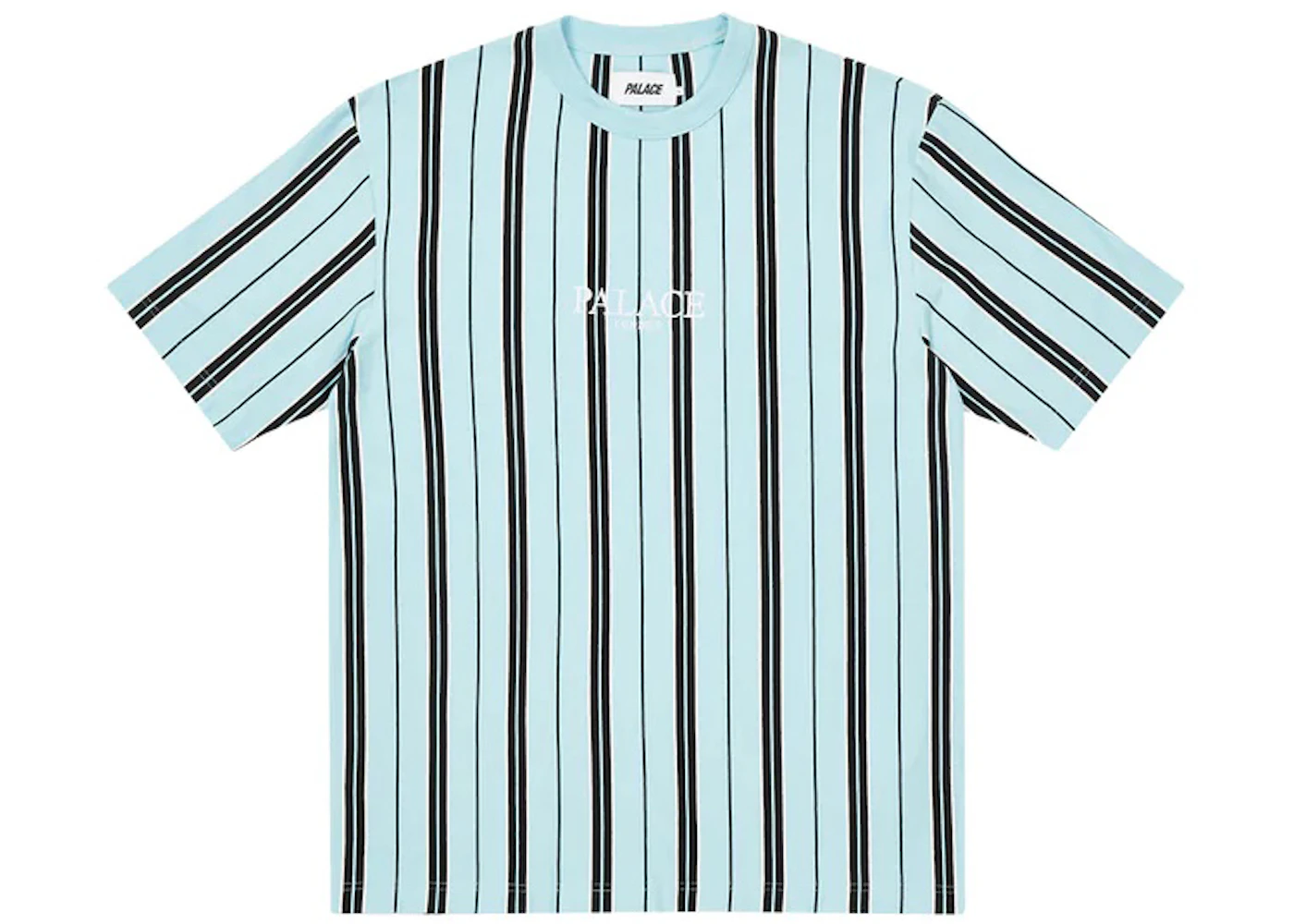 Palace Vertical Stripe T-shirt Light Blue - FW22 Men's - US