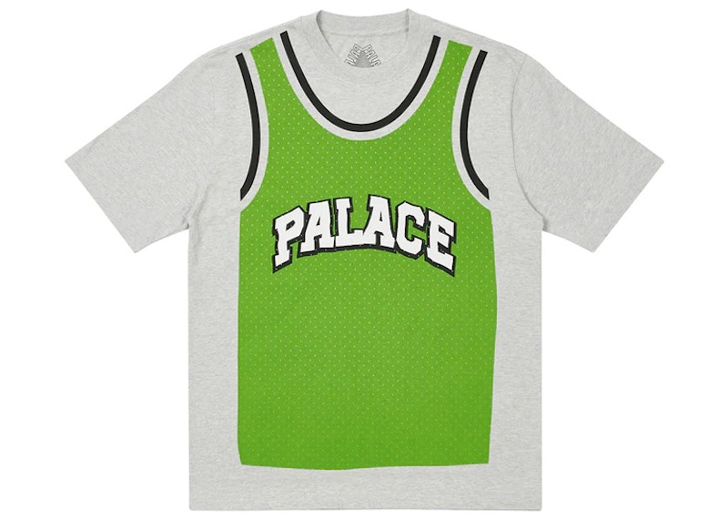 Palace Vest T-shirt Grey Marl Men's - SS22 - US