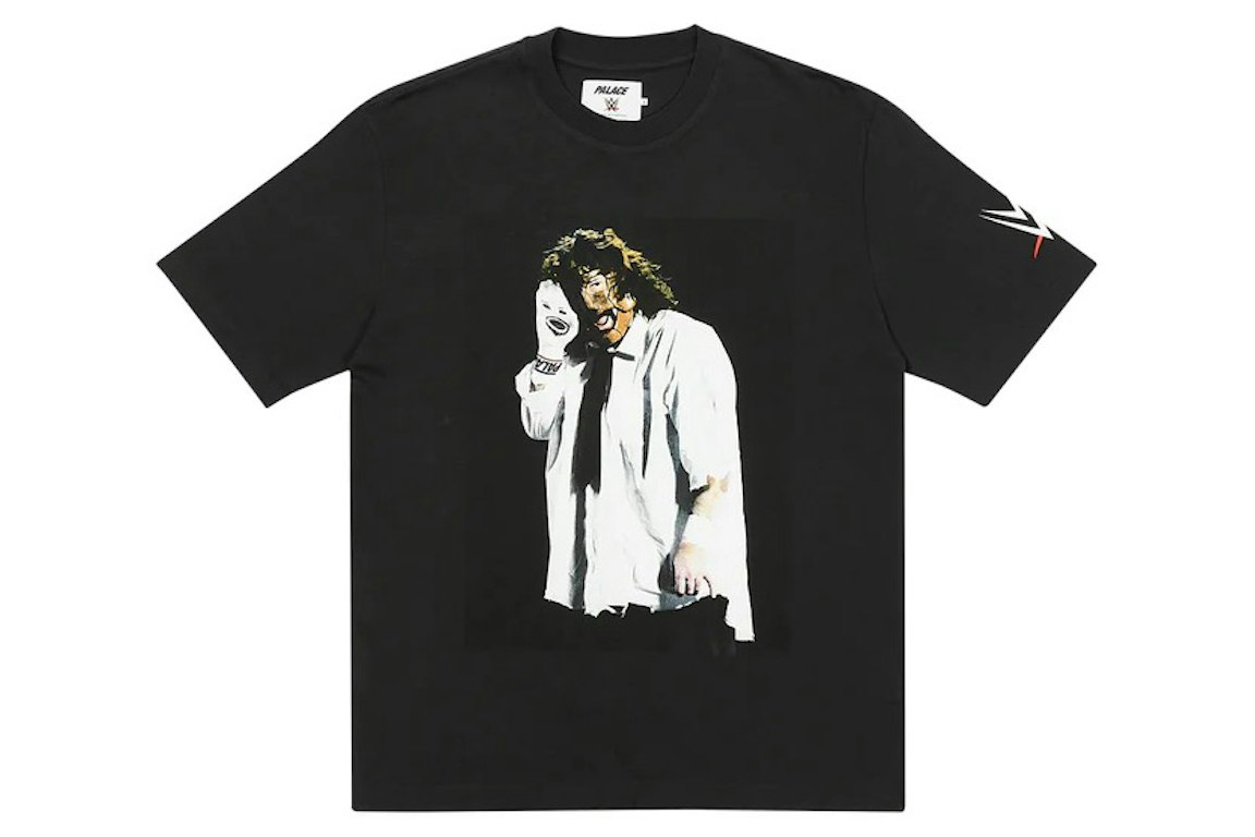 Pre-owned Palace X Wwe Mankind Sock T-shirt Black