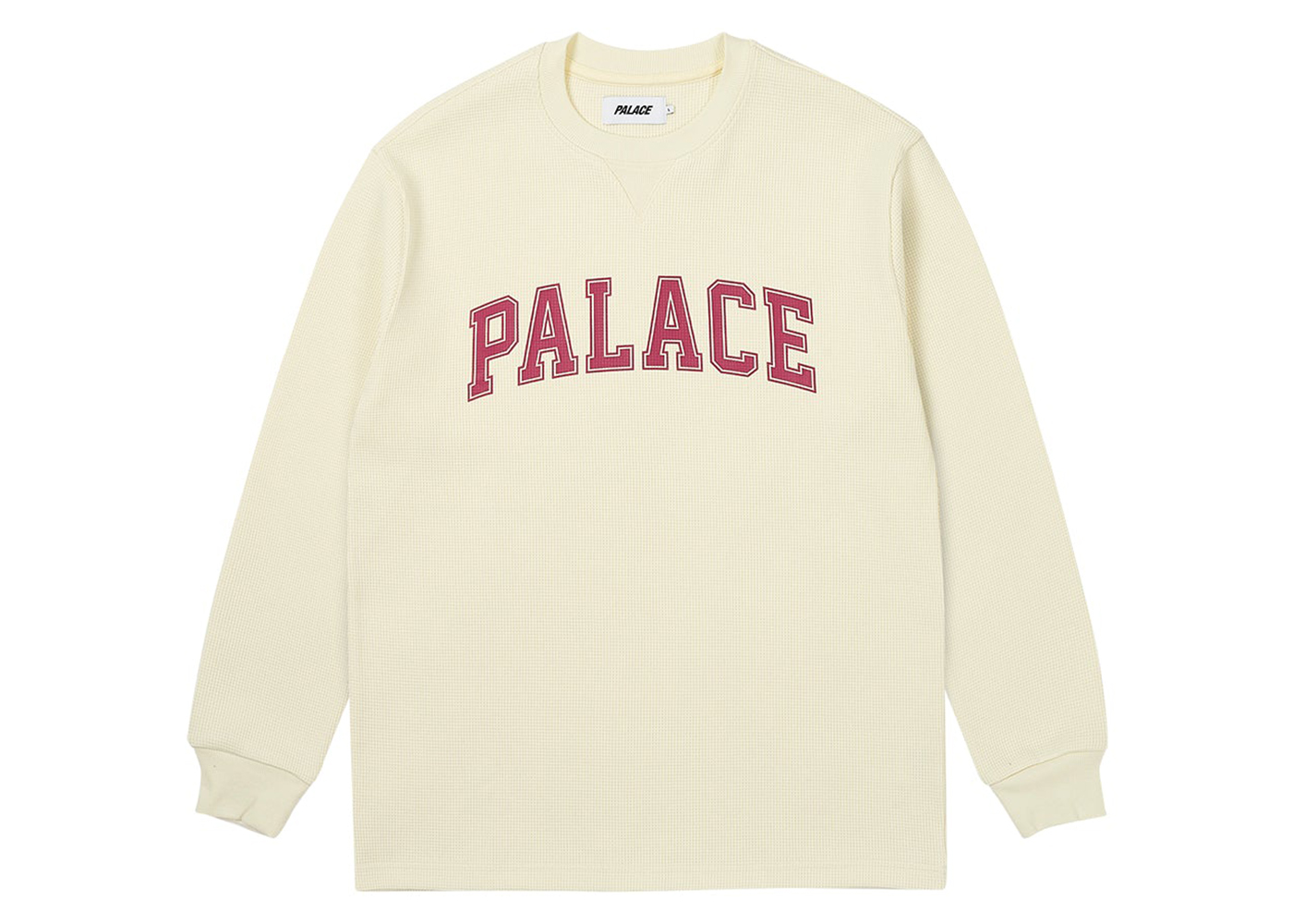 Palace Waffle Longsleeve (SS24) Soft White Men's - SS24 - US