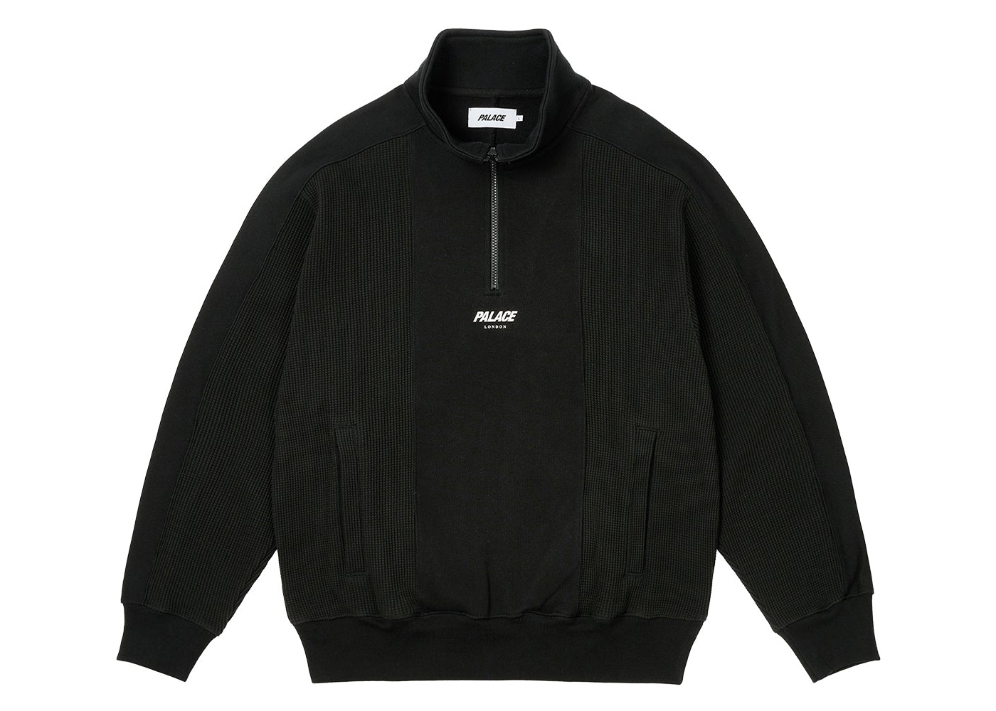 Palace Waffle On 1/4 Zip Black