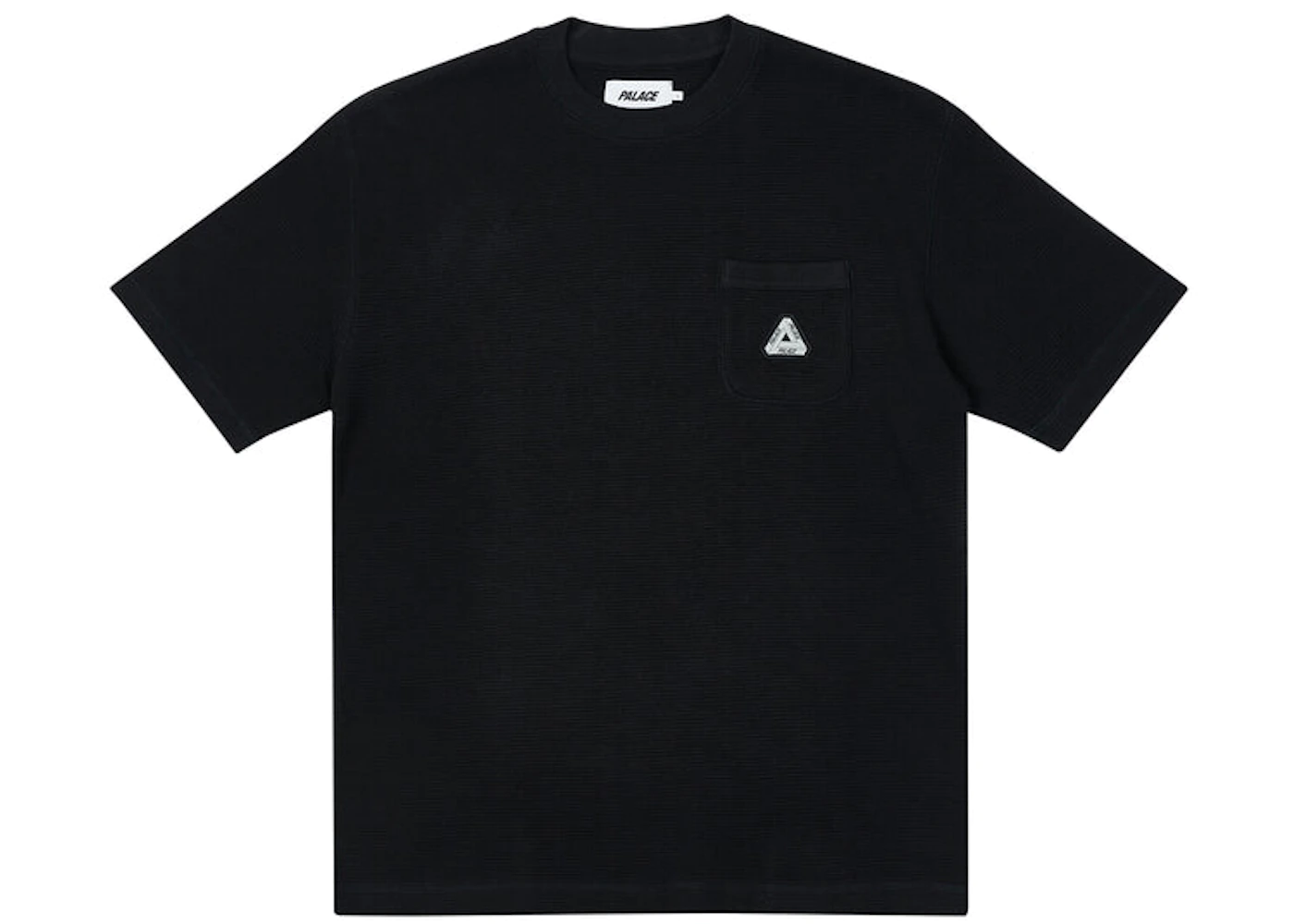 Palace Waffle Overlock T-shirt Black - SS22 - ES