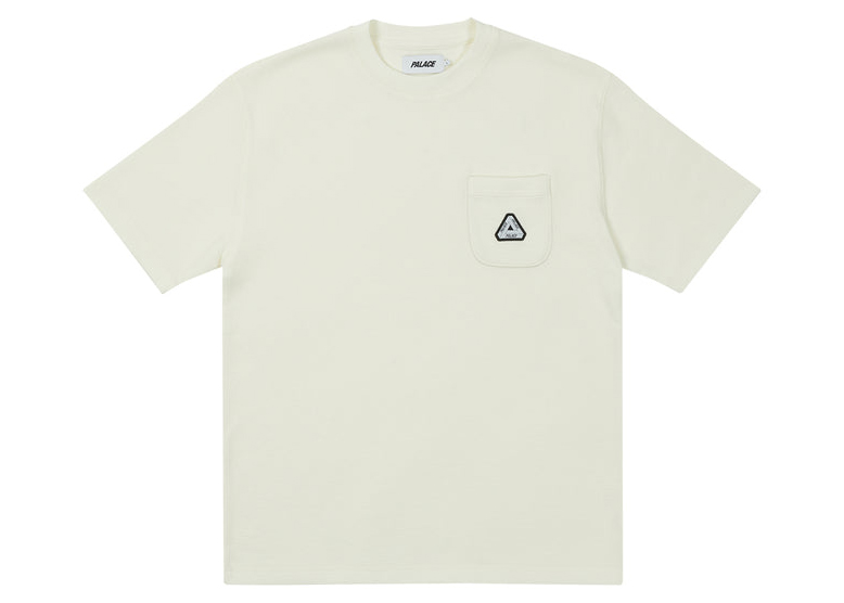 Palace Waffle Overlock T-shirt Natural White - SS22 - US