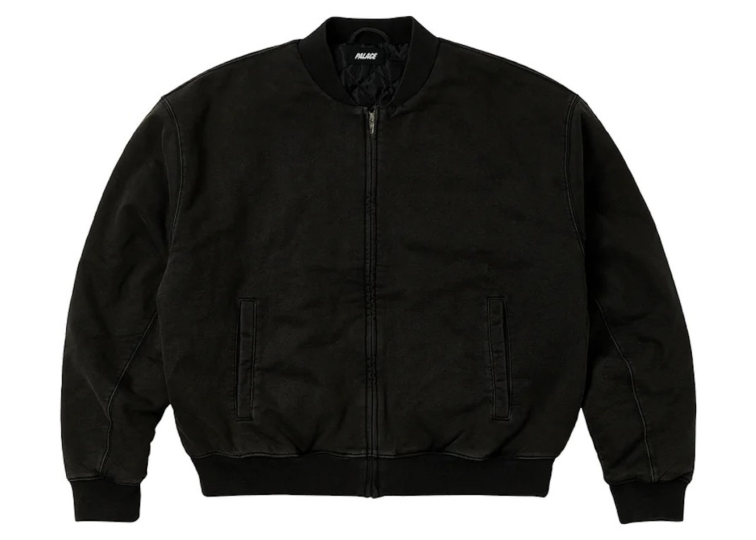 Pre-owned Palace Wash Out Bomber Jacket Black