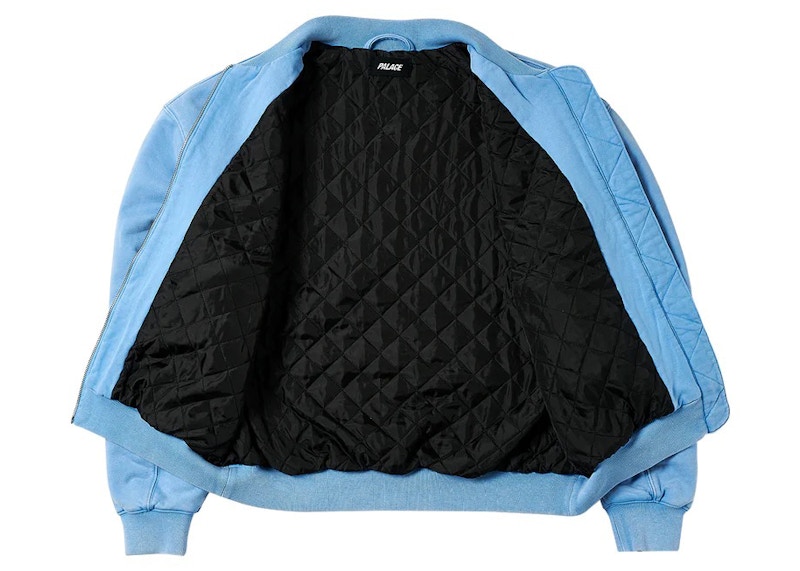 Palace Wash Out Bomber Jacket Crystalised Blue Men's - SS23 - US