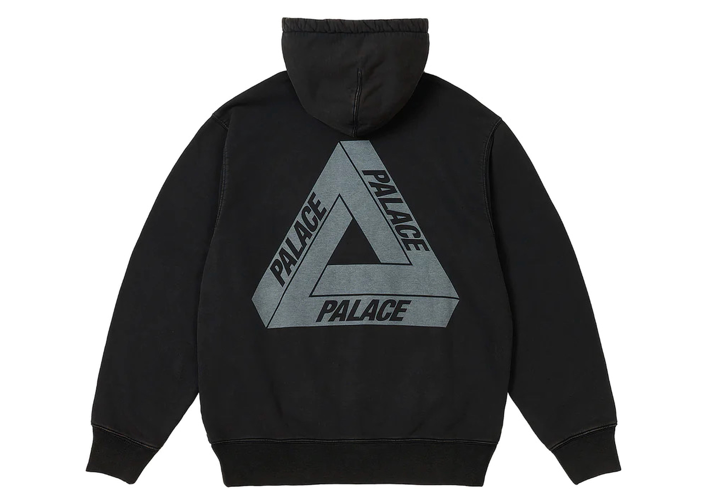 Palace Washed Out Tri-Ferg Hood Black Men's - FW23 - US