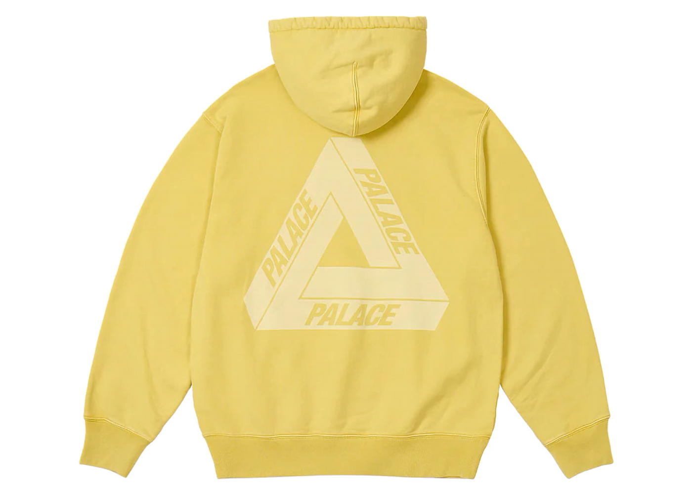 Palace Washed Out Tri-Ferg Hood Yellow Men's - FW23 - US