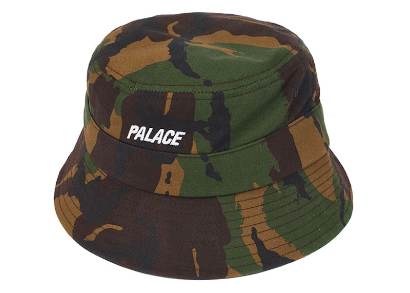 Palace Web Strap Bucket Hat Woodland Camo Men's - SS21 - US