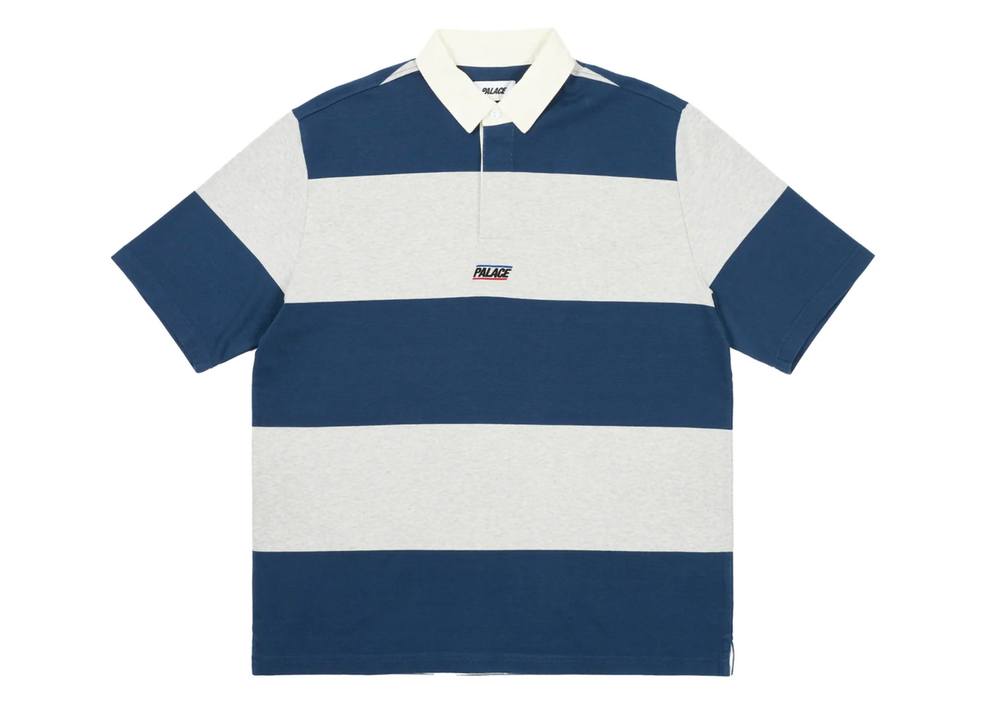 Palace Wide Rugby Polo Grey Marl/Navy メンズ - SS24 - JP