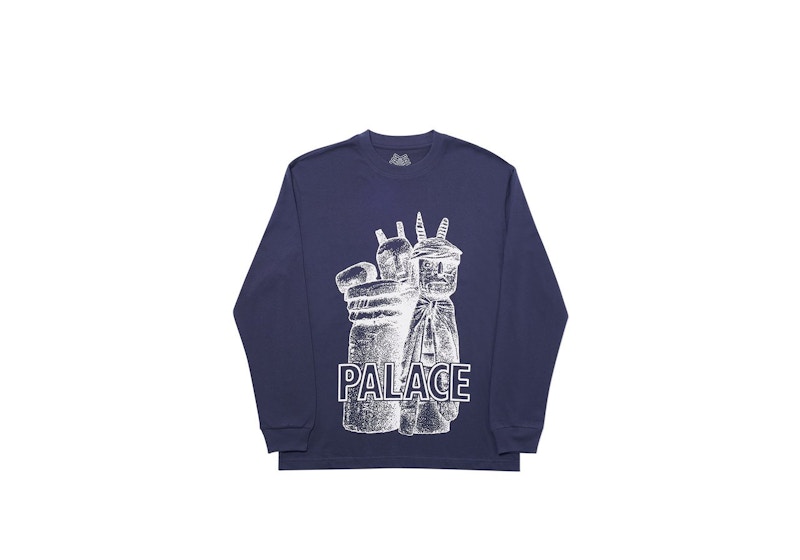 Palace Chatteth Longsleeve Navy Men's - FW19 - US