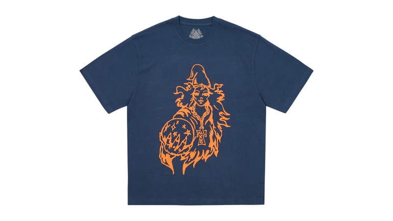 Palace Wiz T-Shirt Navy Men's - SS25 - US