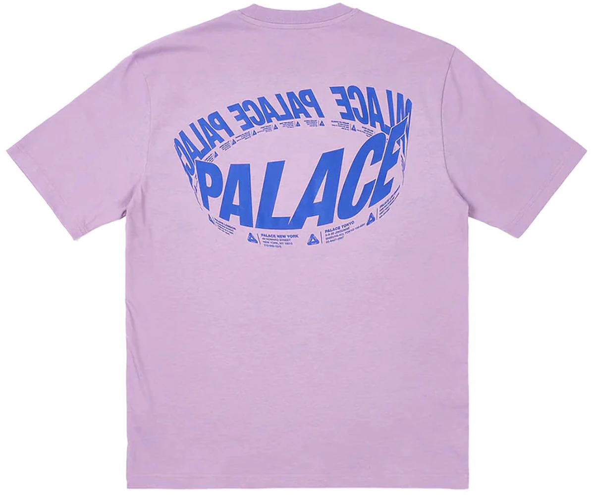 Palace Wrapper Logo T-Shirt Light Purple Men's - FW23 - US