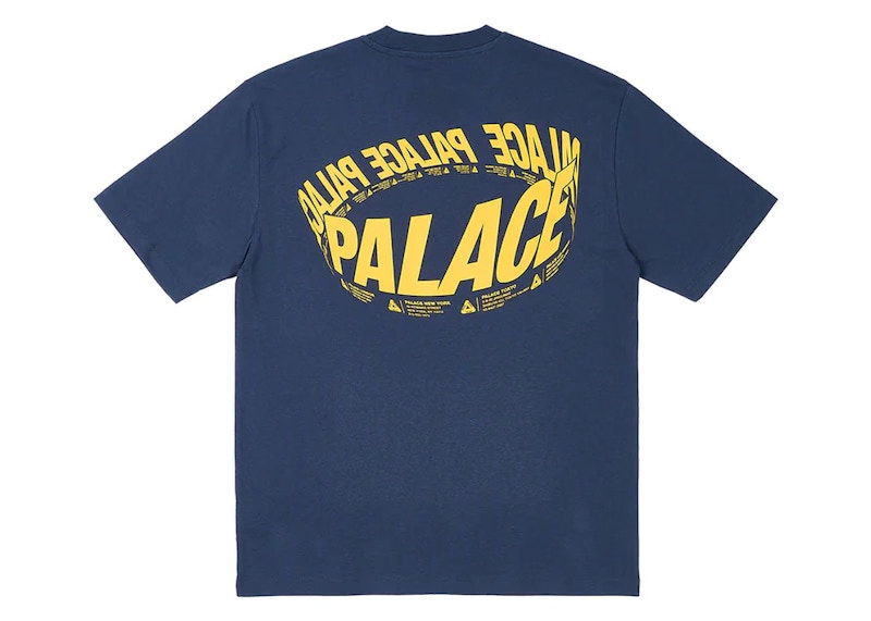 Palace Wrapper Logo T-Shirt Navy メンズ - FW23 - JP