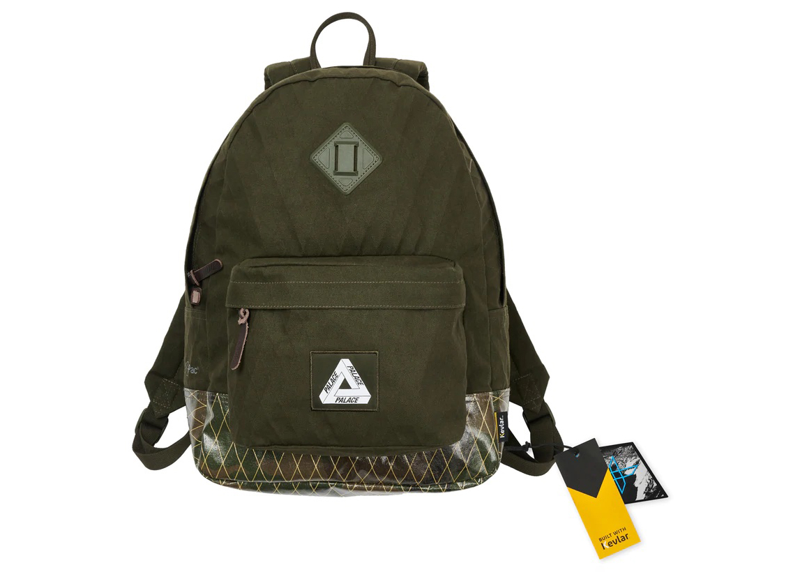 Palace X-Pac Cotton Canvas Backpack Olive - SS22 - US