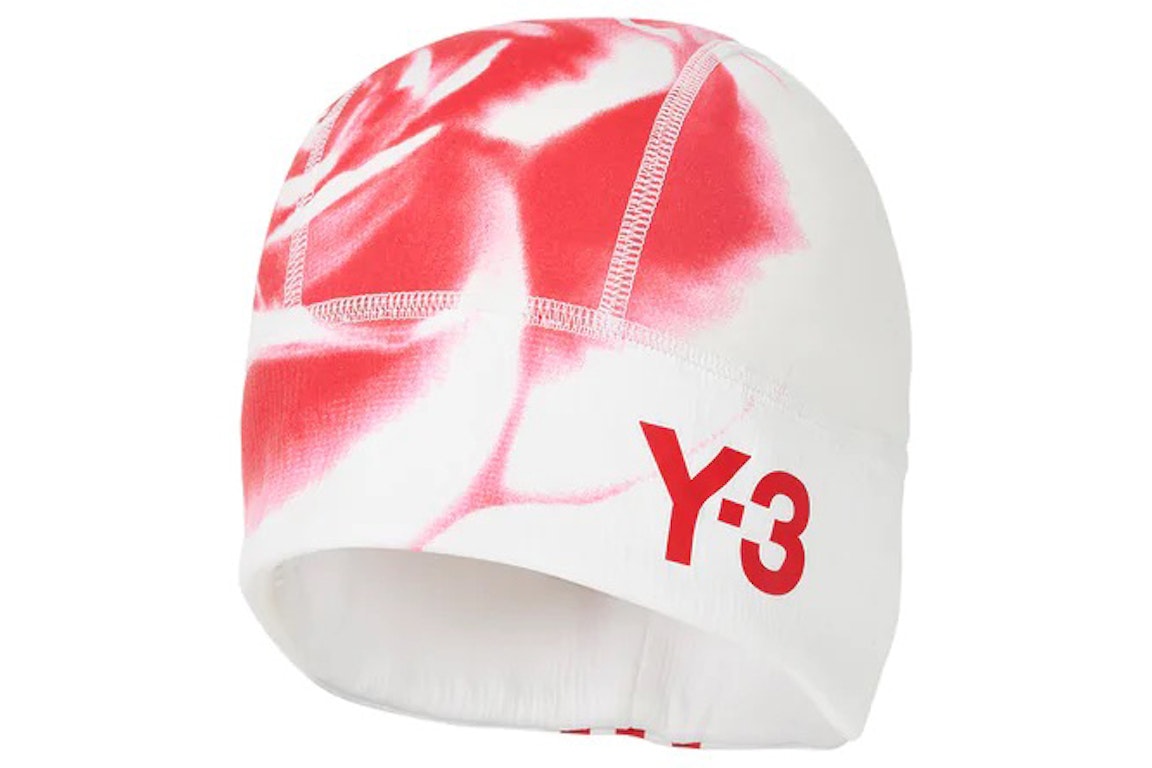 Pre-owned Palace Y-3 Beanie White/red
