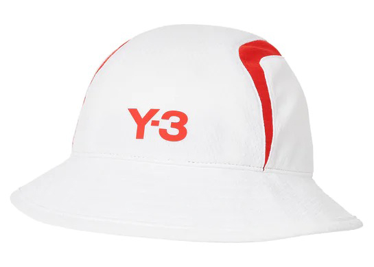 未使用/Y-3 PALACE BUCKET HAT WHITE / RED - ハット