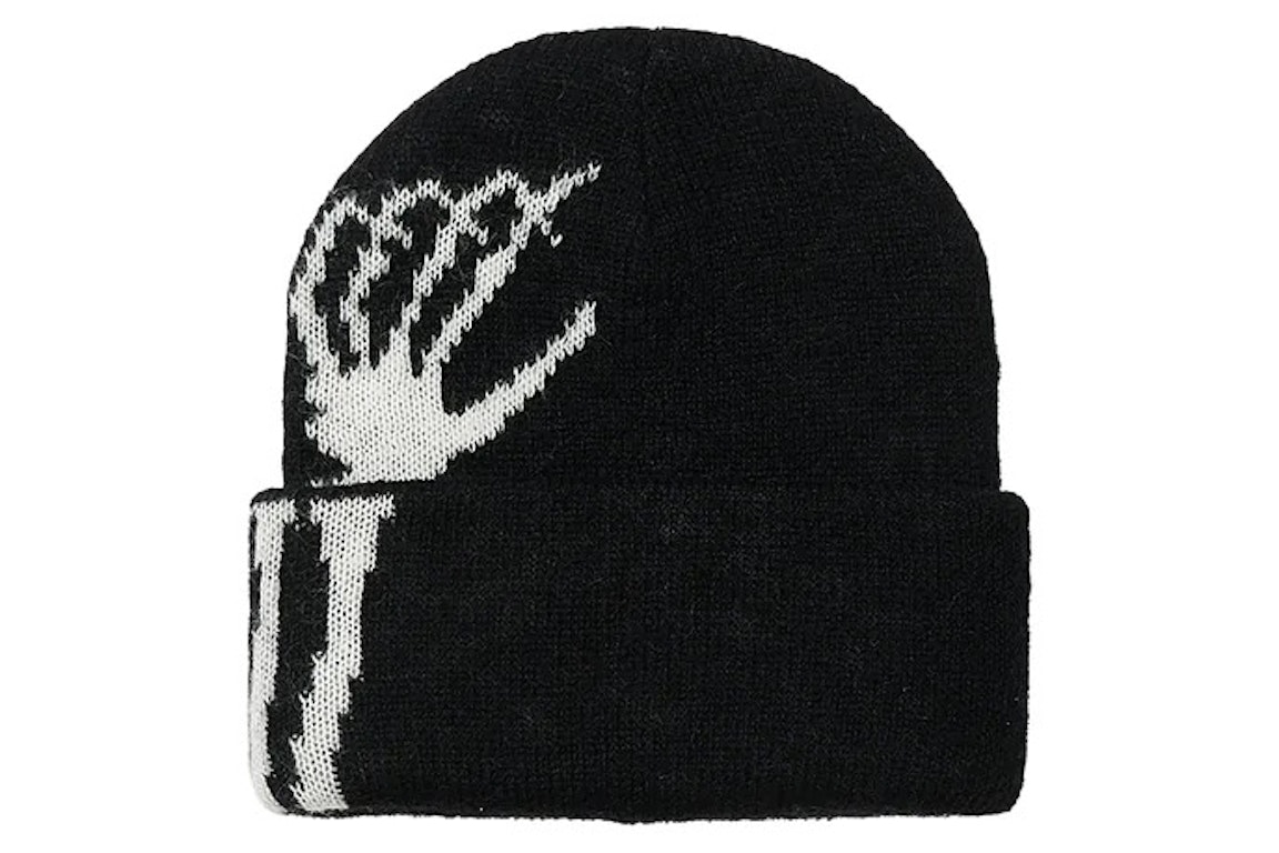 Pre-owned Palace Y-3 Skull Beanie Black/white