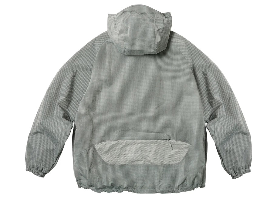 Palace Y-Ripstop Shell Jacket Steel Grey Men's - SS23 - GB