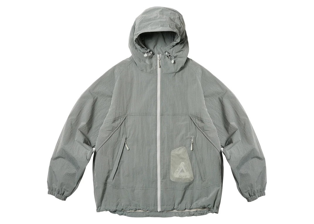 Palace Y-Ripstop Shell Jacket Steel Grey Men's - SS23 - GB