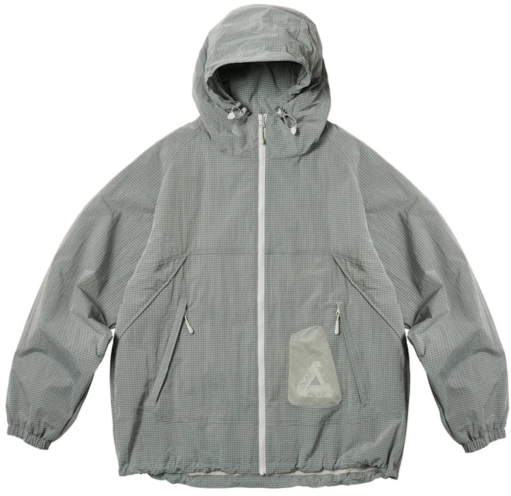 Palace Y-Ripstop Shell Jacket Steel Grey Men's - SS23 - US