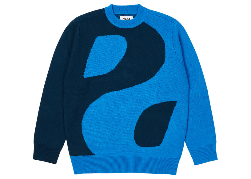 Palace Demon Cowichan Knit Blue Men's - FW23 - US