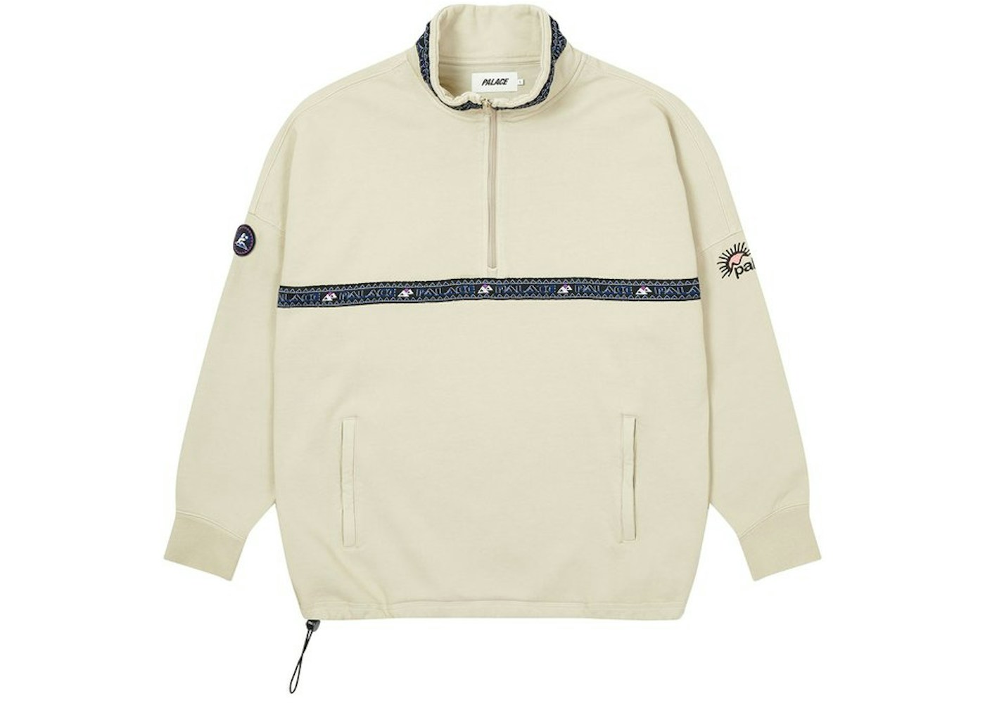 Palace Zen Half Zip Stone Fw Palace Zen Half Zip Stone Fw