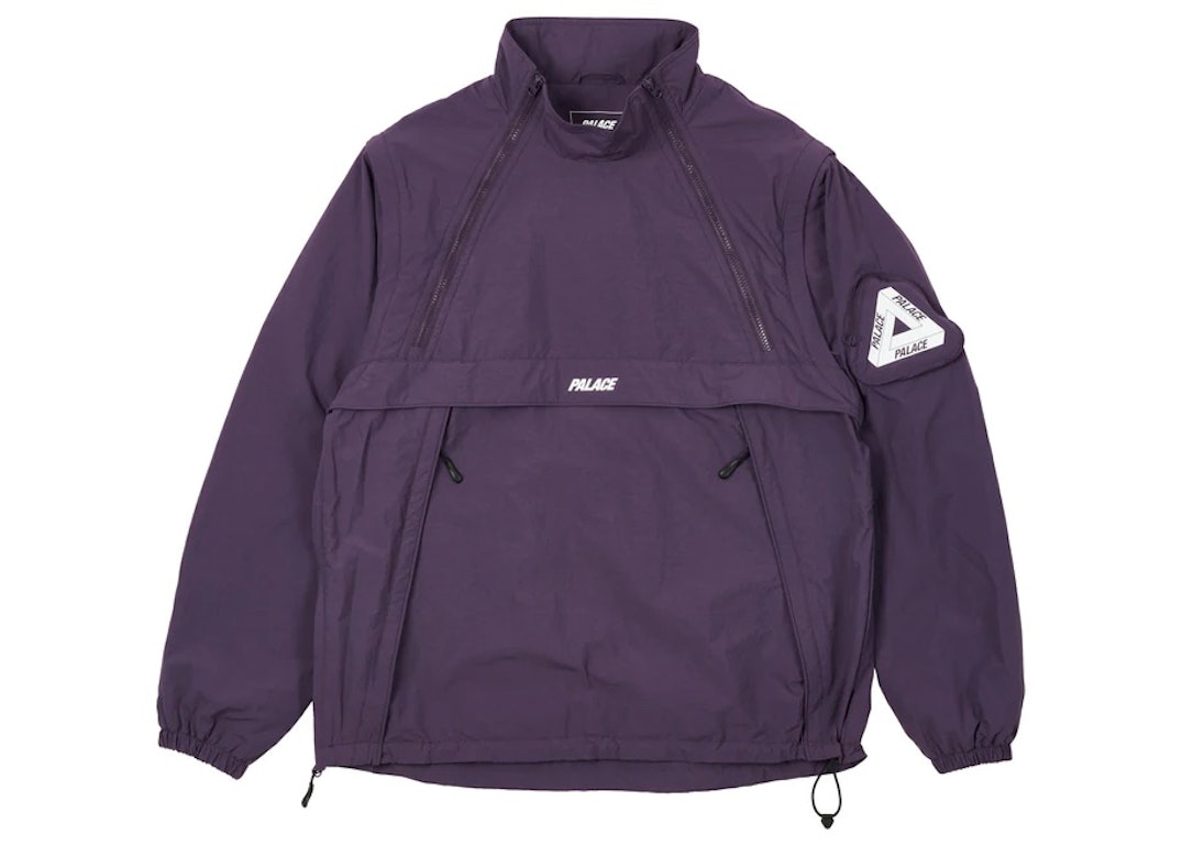 Pre-owned Palace Zip Off Gilet Jacket Purple