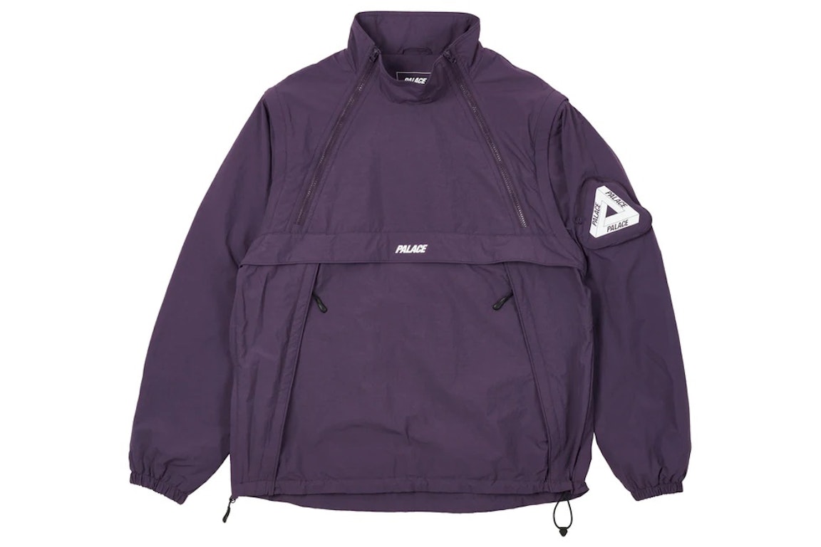 Pre-owned Palace Zip Off Gilet Jacket Purple