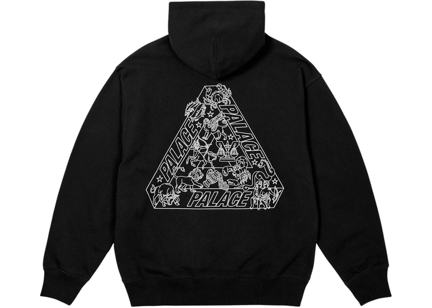 Palace Zodiac Tri-Ferg Hood Black Men's SS25 US