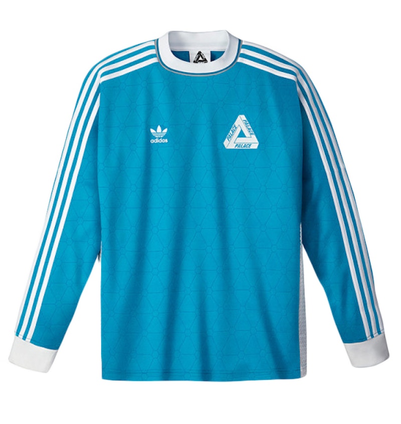 Palace adidas Longsleeve Team Shirt Bold Aqua Men's - SS15 - US