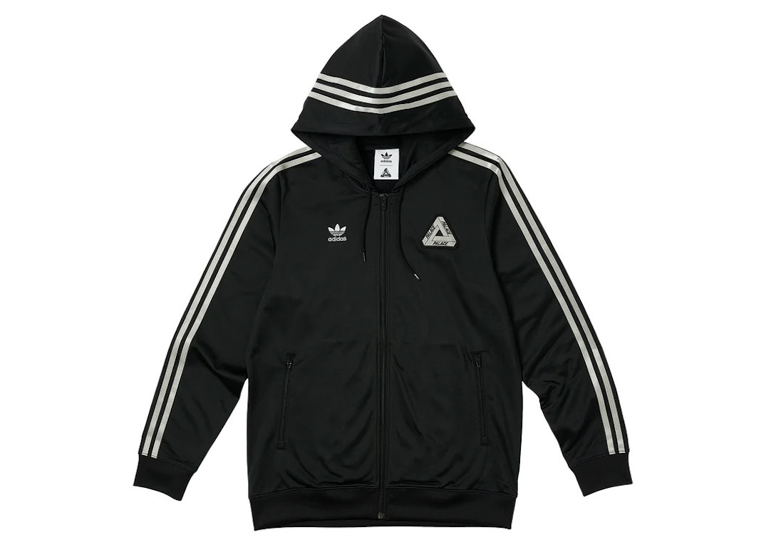 Pre-owned Palace Adidas Hooded Firebird Track Top (ss23) Black