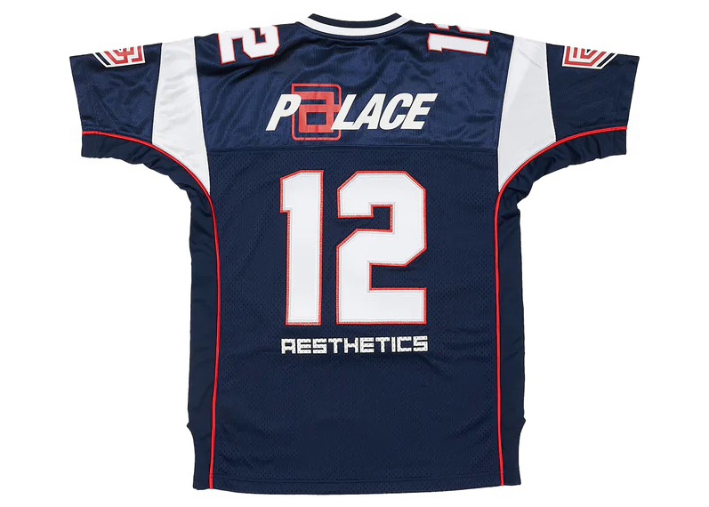 Palace x Aesthetics Football Jersey Navy Men's - FW22 - GB