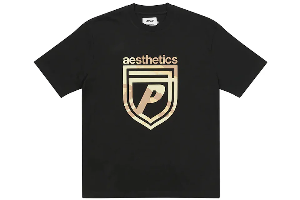 Palace x Aesthetics Logo T-shirt Black Men's - FW22 - GB