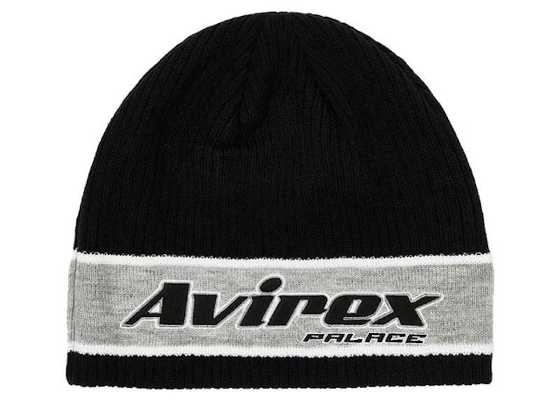 Palace x Avirex Nein Cuff Beanie Black - FW23 - GB