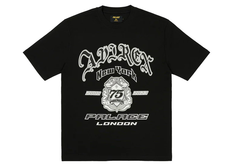 Palace x Avirex T-Shirt Black