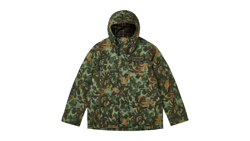 Palace x Barbour Field Casual Jacket Kelp Forest Camo Men's - FW25