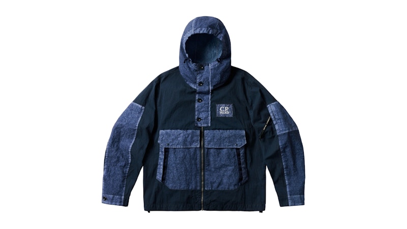 Palace x C.P. Company 50 Fili Heavy Mixed Hooded Jacket Navy Palace x C.P. Company 50 Fili Heavy Mixed Hooded Jacket Navy