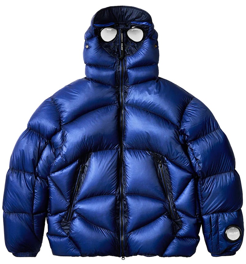 Palace x Company Puffer Jacket Bright Cobalt Men's FW23 US